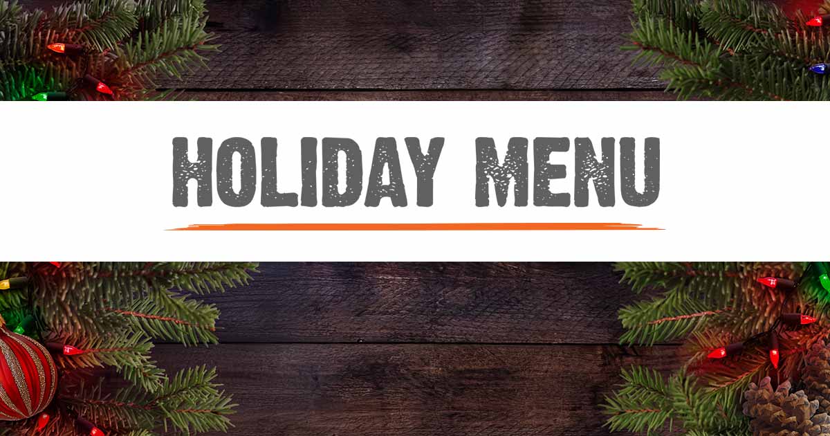 Holiday Menu - Casino Nanaimo