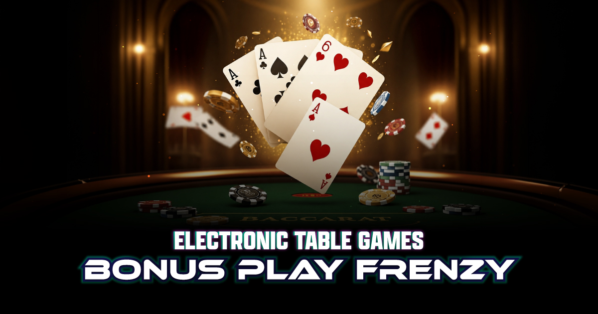 Electronic Table Games Bonus Play Frenzy - Casino Nanaimo